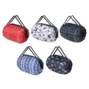 Foldable Travel TwoShoulder Handbags Folding Bag Portable Shopping Bag