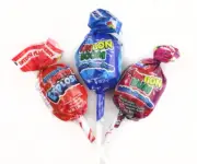 100 Berry Lollipops Bubble Gum Center Candy Pops Candies FREE SHIP 48 STATES