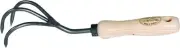 Tierra Garden 3-Tine Cultivator with Short Handle Works as Garden Hoe and Til...