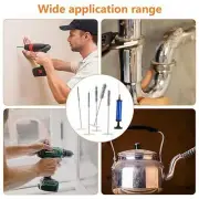 6 Pieces Pipe Cleaning Brush Set Drill Hole Blower for Auto
