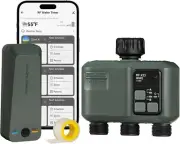Smart Sprinkler Hose Timer 3 Zone for Garden Hose WiFi Water Timer App Control