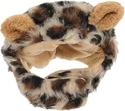 EXHUMKY Halloween Puppy Hat Wear Resistant Pet Hat with Plush and Cats Creative Lion Costume Accessory for Parties and Celebrations Lightweight and Portable Ear Wrap for Dogs