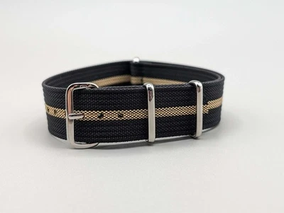 HMS NATO Watch Band in Midnight Black/Khaki