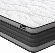 [Vesgantti] Queen Mattress, 14 Inch Hybrid Innerspring Mattress with Memory Foam, Individually Pocket Coils for Motion Isolation, Queen Size Mattress in a Box, Medium Firm Feel