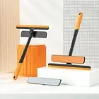 360-Degree Window Cleaner Rotatable Floor Squeegee Wiper Dust Removal