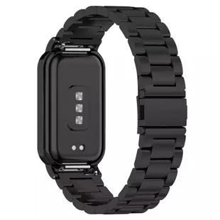 適用於小米手環8 限量款金屬不鏽鋼錶帶 Xiaomi Mi Band 8active 腕帶 手錶錶帶