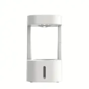 Levitating Plant Water Drop Humidifier - 580ML Cool Mist, Anti Gravity Design, USB Powered, Nightlight