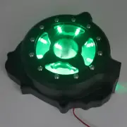 Black w/ Green LED Left Engine Stator Cover For 2003-2006 Honda CBR 600RR