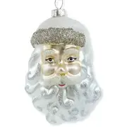 Winter Santa Blown Glass Ornament Christmas Tree Holiday Saint Nicholas