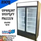 EUROTAG DOUBLE GLASS DOOR COMMERCIAL UPRIGHT DISPLAY FREEZER 890L FROST FREE NEW