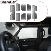 8x Car Full set Window Sunshade Visor UV Protector Cover For Ford Bronco 21+ (for: Ford)