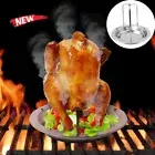 Chicken Roaster Beer Can Roasting Pan BBQ Tool Roaster Rack Chicken Holders