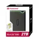 Transcend 創見 SJ25 M3S 2TB USB3.1 軍規防震行動硬碟2.5吋-鐵灰