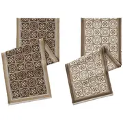 Heavy Rustic Table Runner Imitation Linen Braided Macrame Table Runner