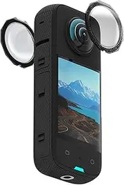 Lens Protector for Insta360 X3, Lens Protector Sticky Lens Guard Protective Cover for Insta360 X3 Camera Accessories, Lens Edge Unobstructed, High Toughness Material