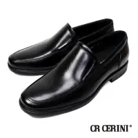 在飛比找momo購物網優惠-【CR CERINI】素面輕底耐磨裙飾樂福鞋 黑色(CR21