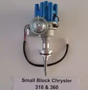 CHRYSLER 318 & 360 BLUE Small Female Cap HEI Distributor READY-TO-RUN NEW!