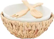 Mud Pie Home Mud Pie Water Hyacinth Serving Bowl Set