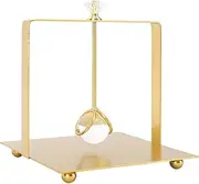 Napkin Holder for Table, Metal Napkin Holder with Lift Handle, Elegant Square Paper Napkin Dispenser, Modern Napkin Holder for Kitchen, Restaurant, Hotel, Home, Office (Gold)