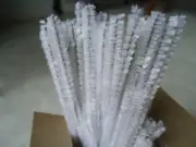 128 Pieces White 5mm X 6” Chenille Stems