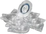 Eigell 5x10pcs Striping Tape Dispenser Case Only Box Holder Nail Art Tools Manicure, Clear, 5 Pcs