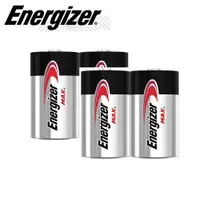 在飛比找ETMall東森購物網優惠-【Energizer 勁量】MAX鹼性2號C電池4入(1.5