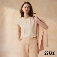 在飛比找momo購物網優惠-【SST&C 新品上市】杏U領無袖T-shirt 87624