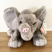 Wild Republic Cuddlekins Plush Gray Mini African Elephant Baby 6” Tall 2017 NEW