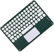 Sunffice Wireless Bluetooth Keyboard,10 inch Portable Rechargeable Keyboard with Touchpad Ultrathin BluetoothKeyboard for iOS/Android/Windows Tablet, Computer and Phone Universal(Dark Green)