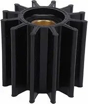 Gearwell Sea Water Pump Impeller, 12 Blades Impeller, Compatible with Sherwood Pump P2701‑01 P2710X P2702‑01, Rubber Flexible Replacement for P2700 Series
