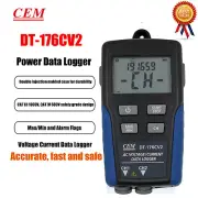 CEM DT-176CV2 AC Current and Voltage Datalogger Digital LCD Displayy