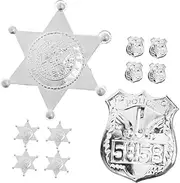 HONITANO Pcs Police Badge Pins Cosplay Accessories Halloween Costumes and Party Supplies