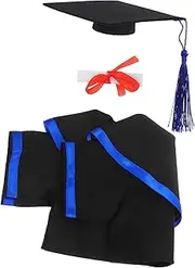Cabilock 1 Set Doll Graduation Robe Costumes Stuffed Animal Apparel Graduation Gown for Dolls Doll Doctor Hat Bear Plush Cloths Graduation Decorations for Plush Dolls Pp Cotton