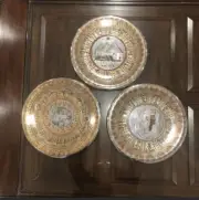 3 PC Pharaohs ancient Egypt hanging Plates
