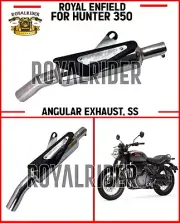 Fits Royal Enfield "ANGULAR EXHAUST, SS" For HUNTER 350 (for: Royal Enfield)
