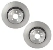 For Mini R50 R52 R53 Pair Set of 2 Front Brake Disc Rotors Vented Coat Brembo (for: Mini)