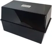 Deflecto Value Size 6 x 4 Index Card Box - Black
