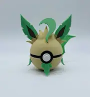 Pokemon 3D Printed Leafeon Themed Pokeball