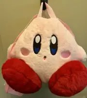 Kirby Of The Stars Plush Backpack Nintendo Fuzzy San-Ei Hal SX711-002 NWOT 16”
