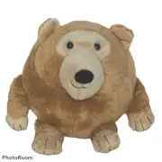 Goof Ballz Bailee The Bear Round Brown Tan Plush Stuffed Animal 2012 6"