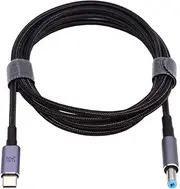 NFHK Type C USB-C Input to 20V DC 5.5 * 2.1mm Output Power 100W 135W 140W 65W PD Charge Cable for Laptop