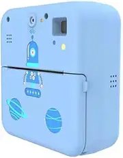 SUIOPPYUW Multifunction Photo Printer Lightweight Portable Cameras Instant Mini Printers Bluetooth-Compatible Connection, Blue, No Memory Card