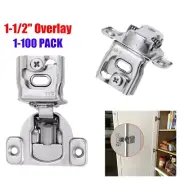 1-1/2" Overlay Soft Close Face Frame 105° Compact Cabinet Hinge Handware US Lots