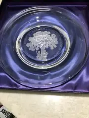 Franklin Mint CRYSTAL PLATE 1976 Liberty Tree with original box