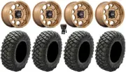 KMC Toro S 15" Wheels Bronze 30" Crawler XR Tires Can-Am Defender