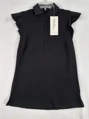 New Lady Hagan Golf Polo XS Black Flutter Sleeve Top Walter Women’s NWT Ret. $55