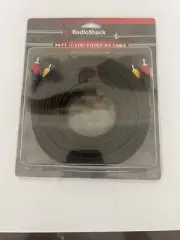 RadioShack - 24 Ft (7.31M) Stereo A/V Cable for Retro Gaming Shielded RCA Analog