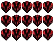 5 New Sets Harrows Vivid Standard Dart Flights – Ships w/ Tracking - Red