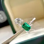 Shenylez Beautiful Green White Zircon Delicate Princess Ring Adjustable
