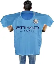 Manchester City FC Kit Shaped Banner/Body Flag (UK Size: 145 x 114cm) (Sky Blue)